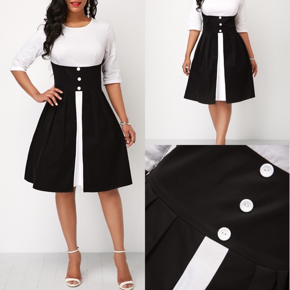 Dresses & Skirts - 💢 Black & white cute dress